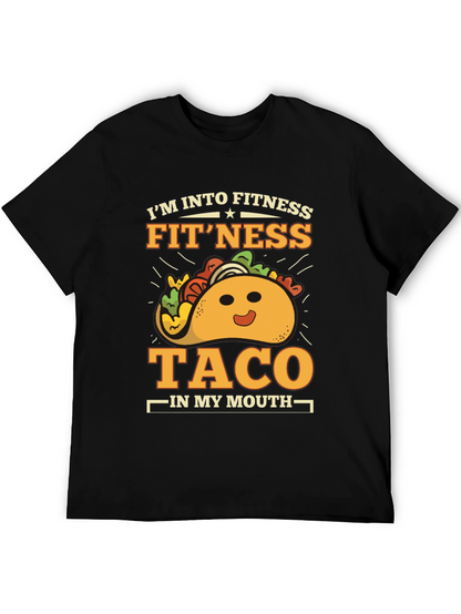 Fitness Taco Graphic T-Shirt - Gym Humor Tee