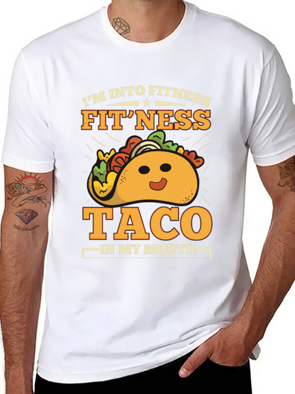 Fitness Taco Graphic T-Shirt - Gym Humor Tee