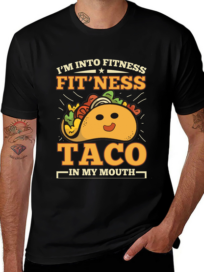 Fitness Taco Graphic T-Shirt - Gym Humor Tee