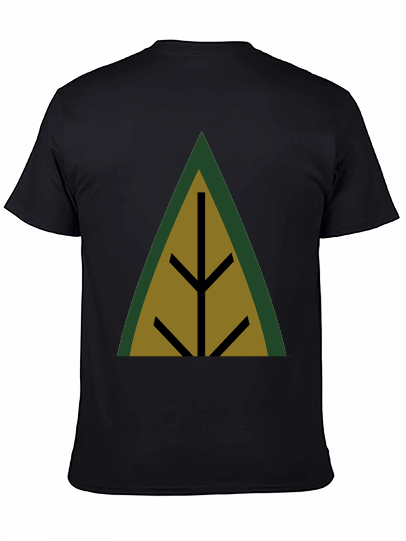 Geometric Tree Black T-Shirt