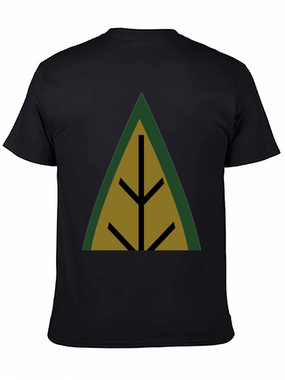Geometric Tree Black T-Shirt