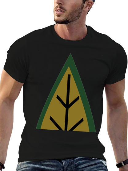 Geometric Tree Black T-Shirt