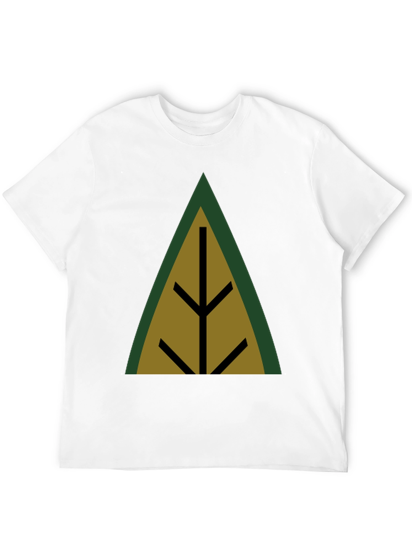 Geometric Tree Black T-Shirt