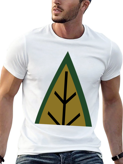 Geometric Tree Black T-Shirt