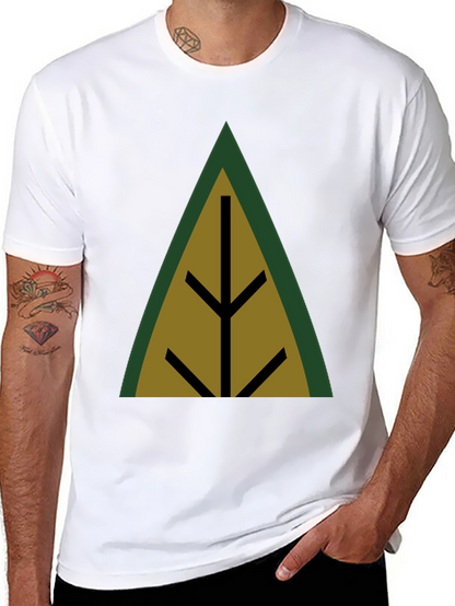 Geometric Tree Black T-Shirt