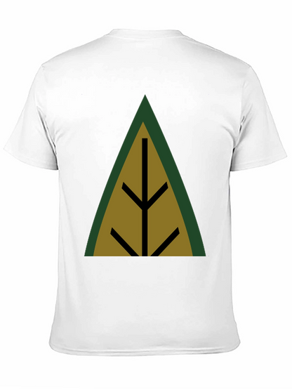 Geometric Tree Black T-Shirt