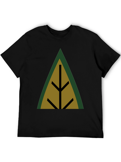 Geometric Tree Black T-Shirt