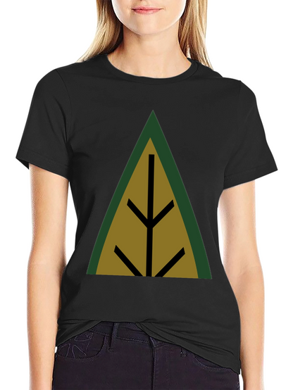 Geometric Tree Black T-Shirt
