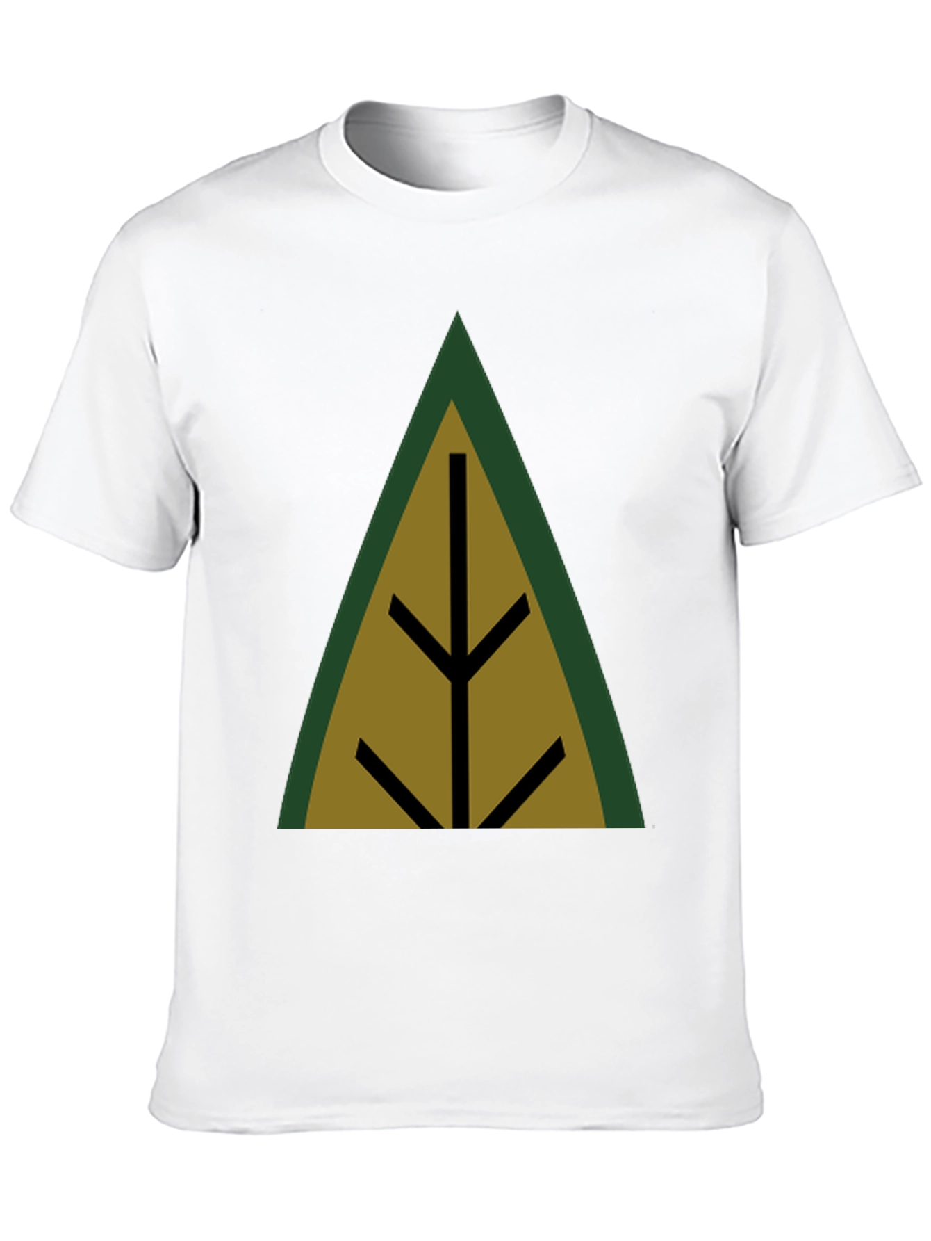 Geometric Tree Black T-Shirt