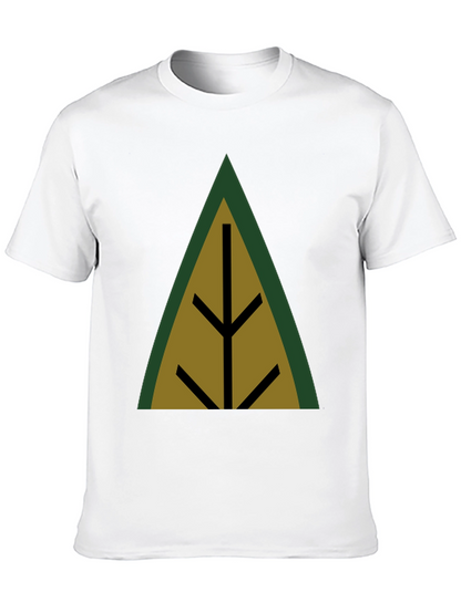 Geometric Tree Black T-Shirt