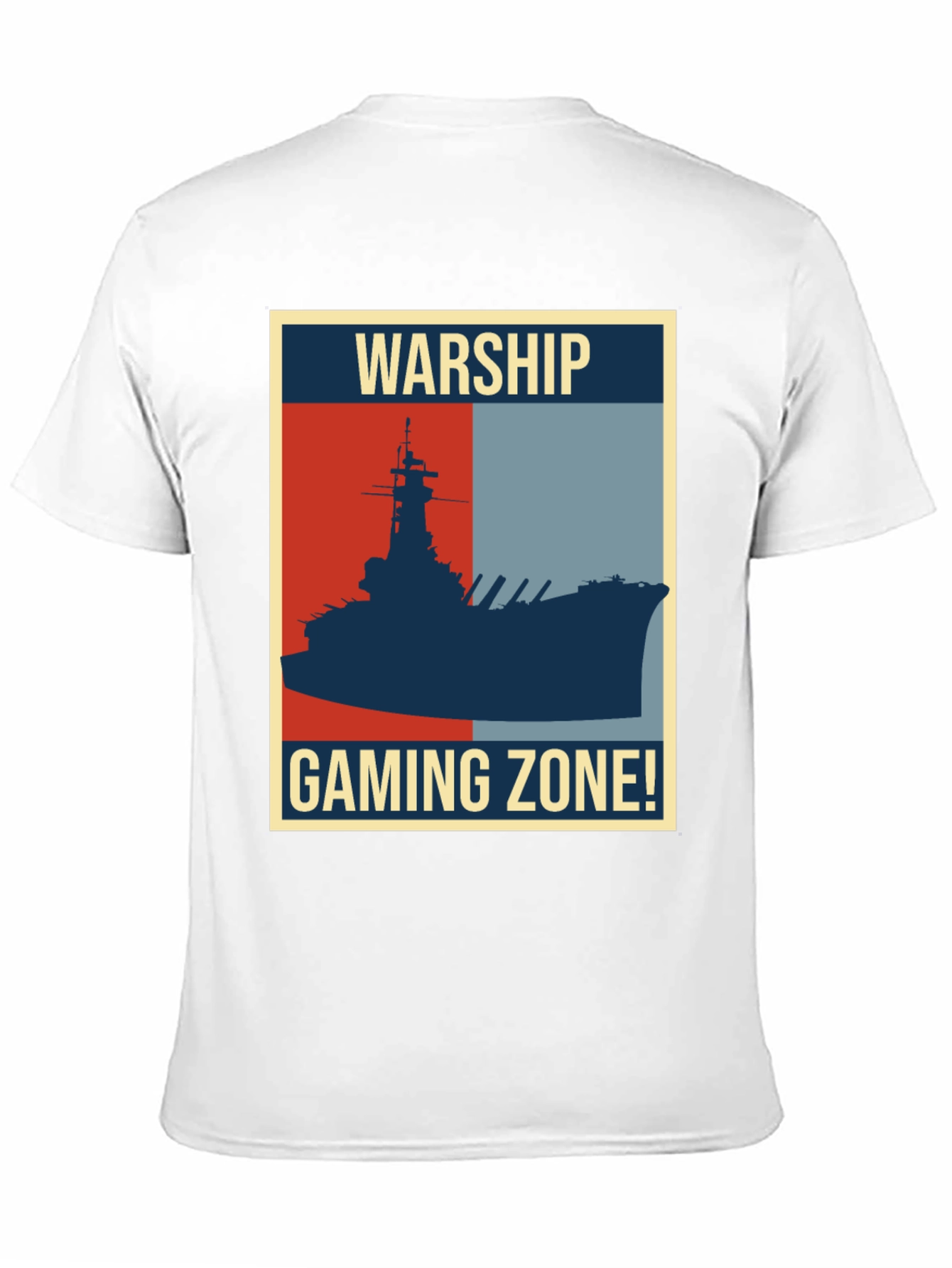 Warship Gaming Zone T-Shirt: Retro Naval Battle Tee
