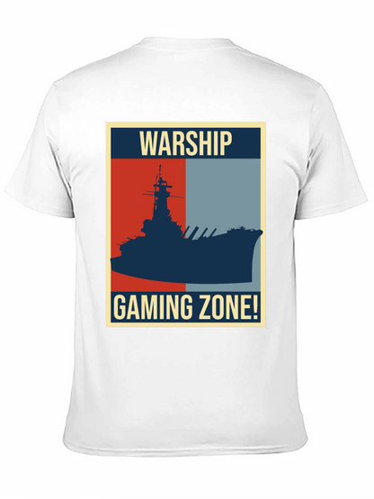 Warship Gaming Zone T-Shirt: Retro Naval Battle Tee