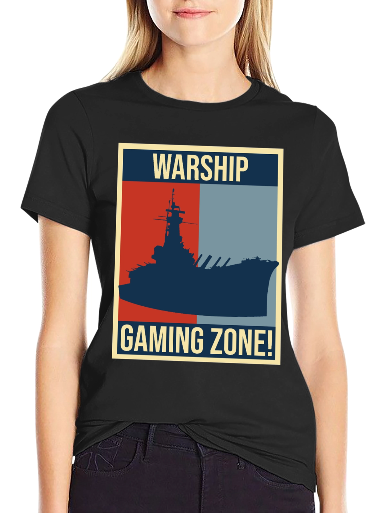Warship Gaming Zone T-Shirt: Retro Naval Battle Tee
