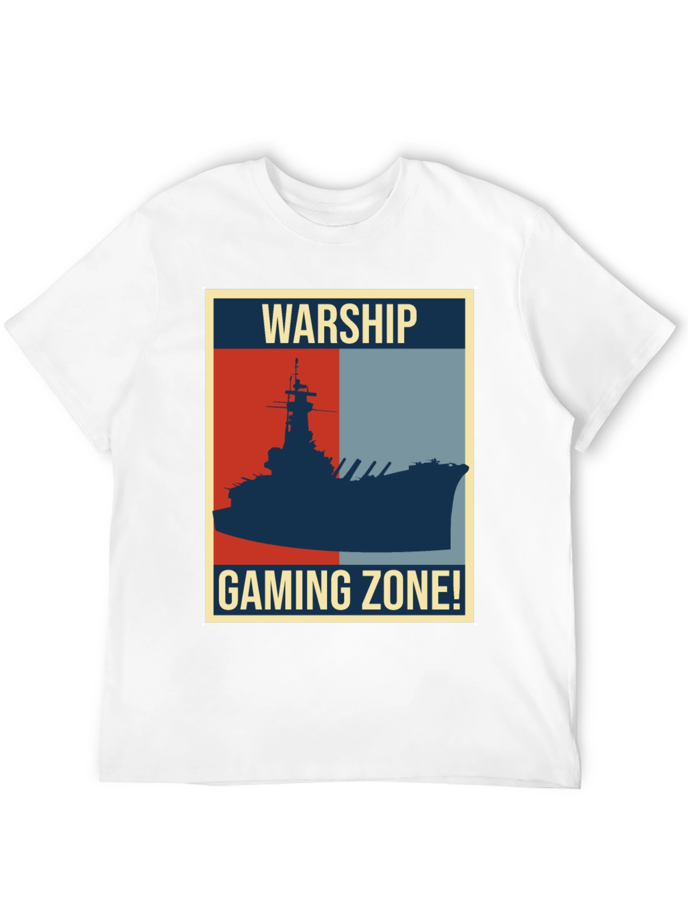 Warship Gaming Zone T-Shirt: Retro Naval Battle Tee