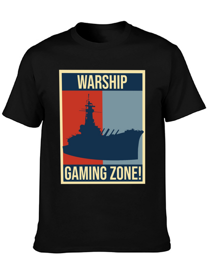Warship Gaming Zone T-Shirt: Retro Naval Battle Tee