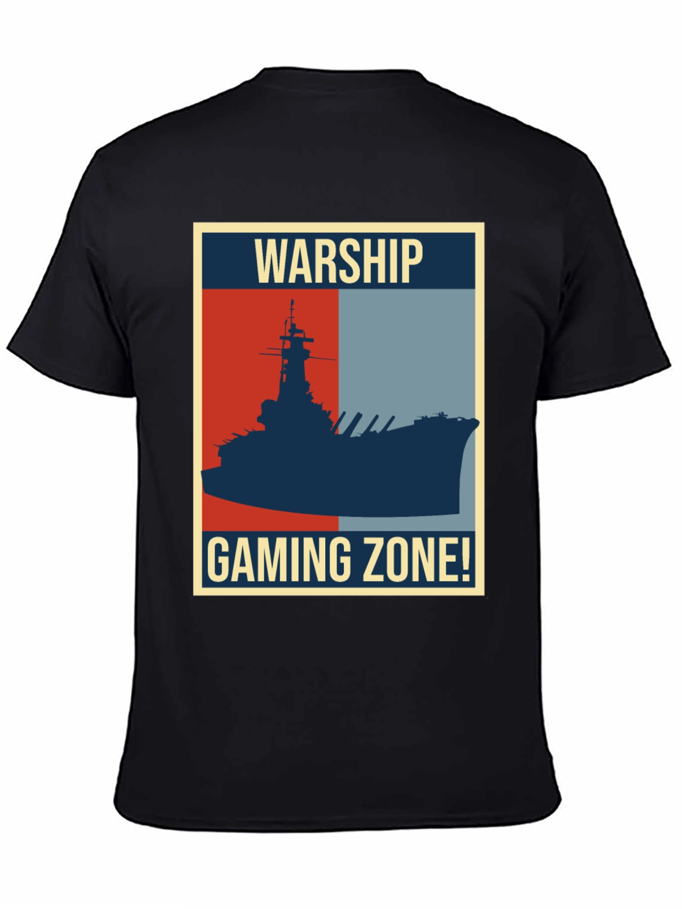 Warship Gaming Zone T-Shirt: Retro Naval Battle Tee