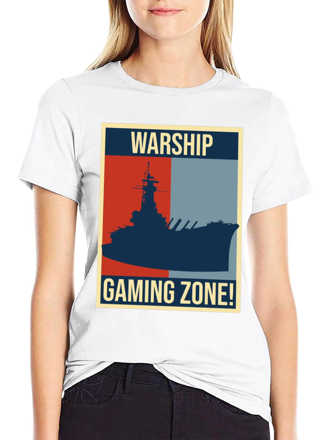 Warship Gaming Zone T-Shirt: Retro Naval Battle Tee