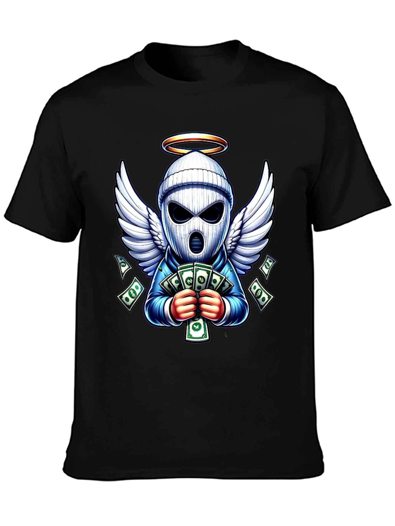 Angel Bandit Cash T-Shirt - Stylish Graphic Tee