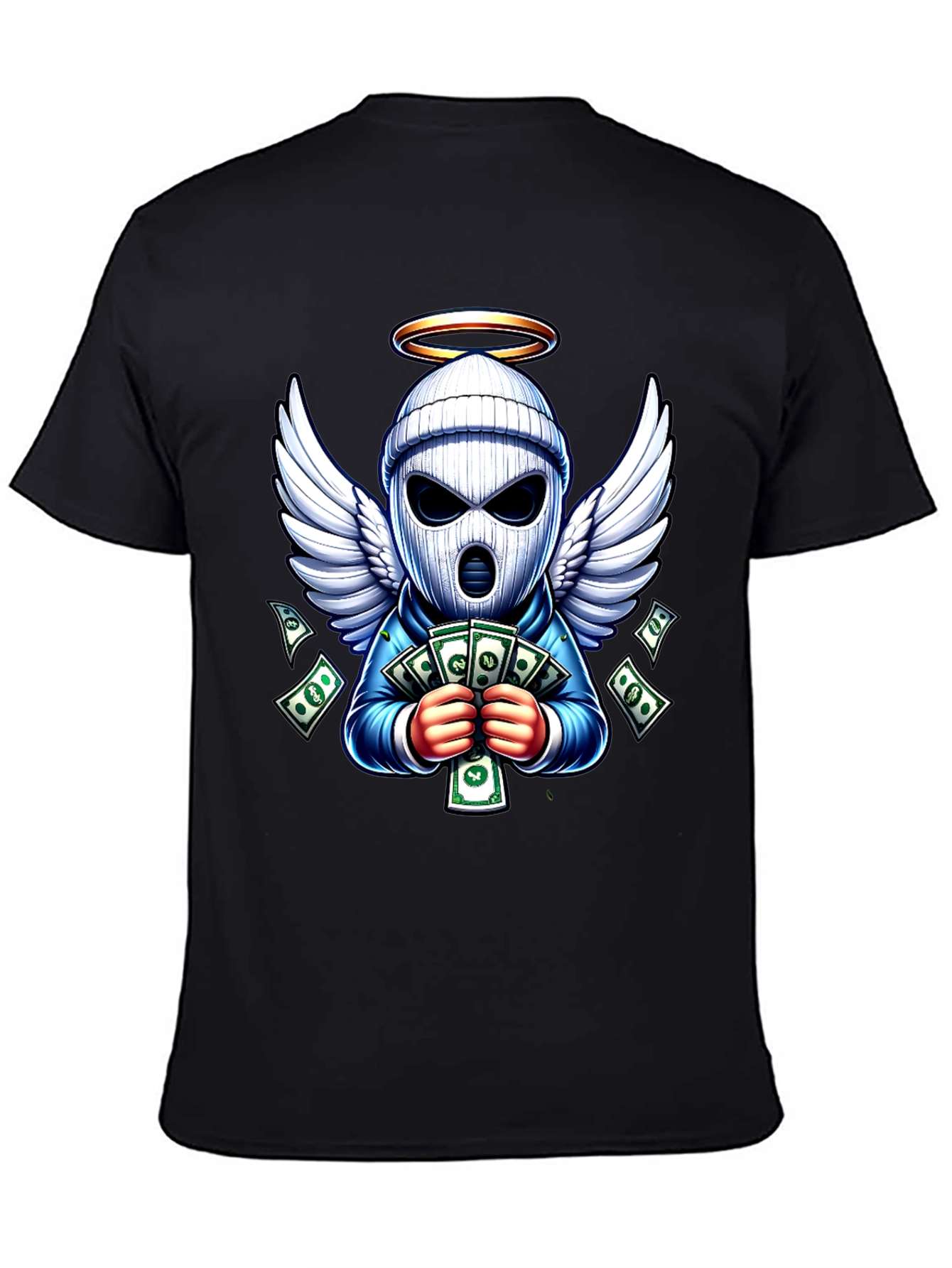 Angel Bandit Cash T-Shirt - Stylish Graphic Tee