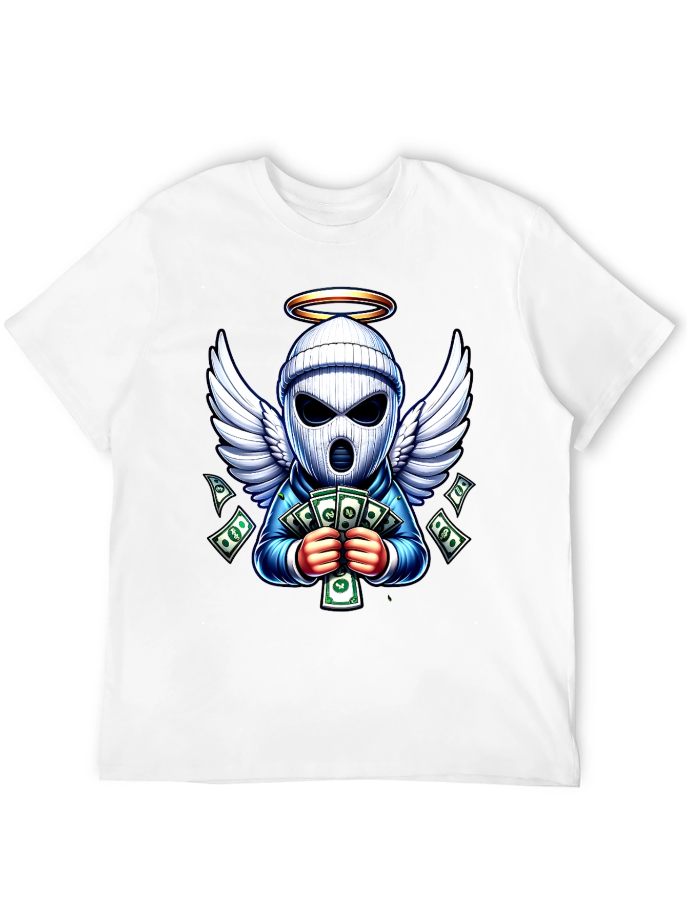 Angel Bandit Cash T-Shirt - Stylish Graphic Tee