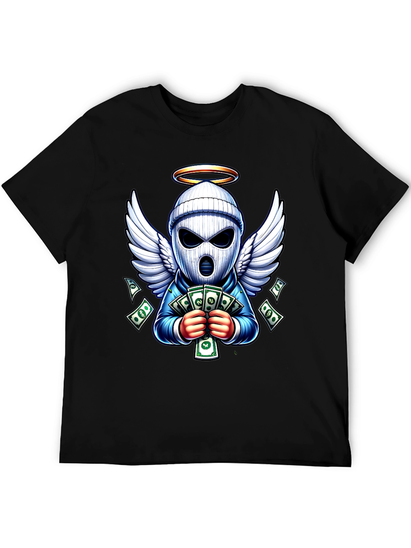 Angel Bandit Cash T-Shirt - Stylish Graphic Tee
