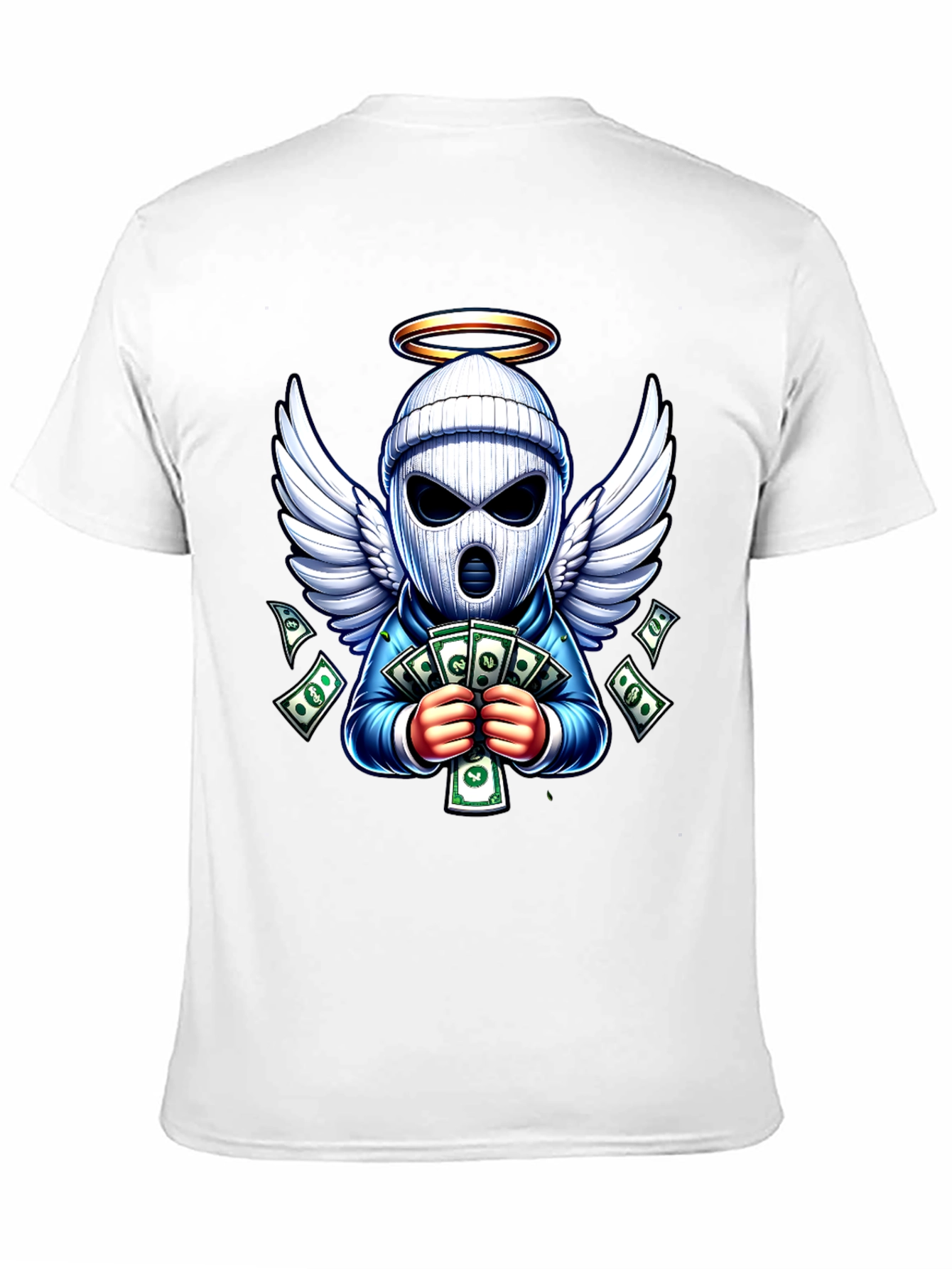 Angel Bandit Cash T-Shirt - Stylish Graphic Tee