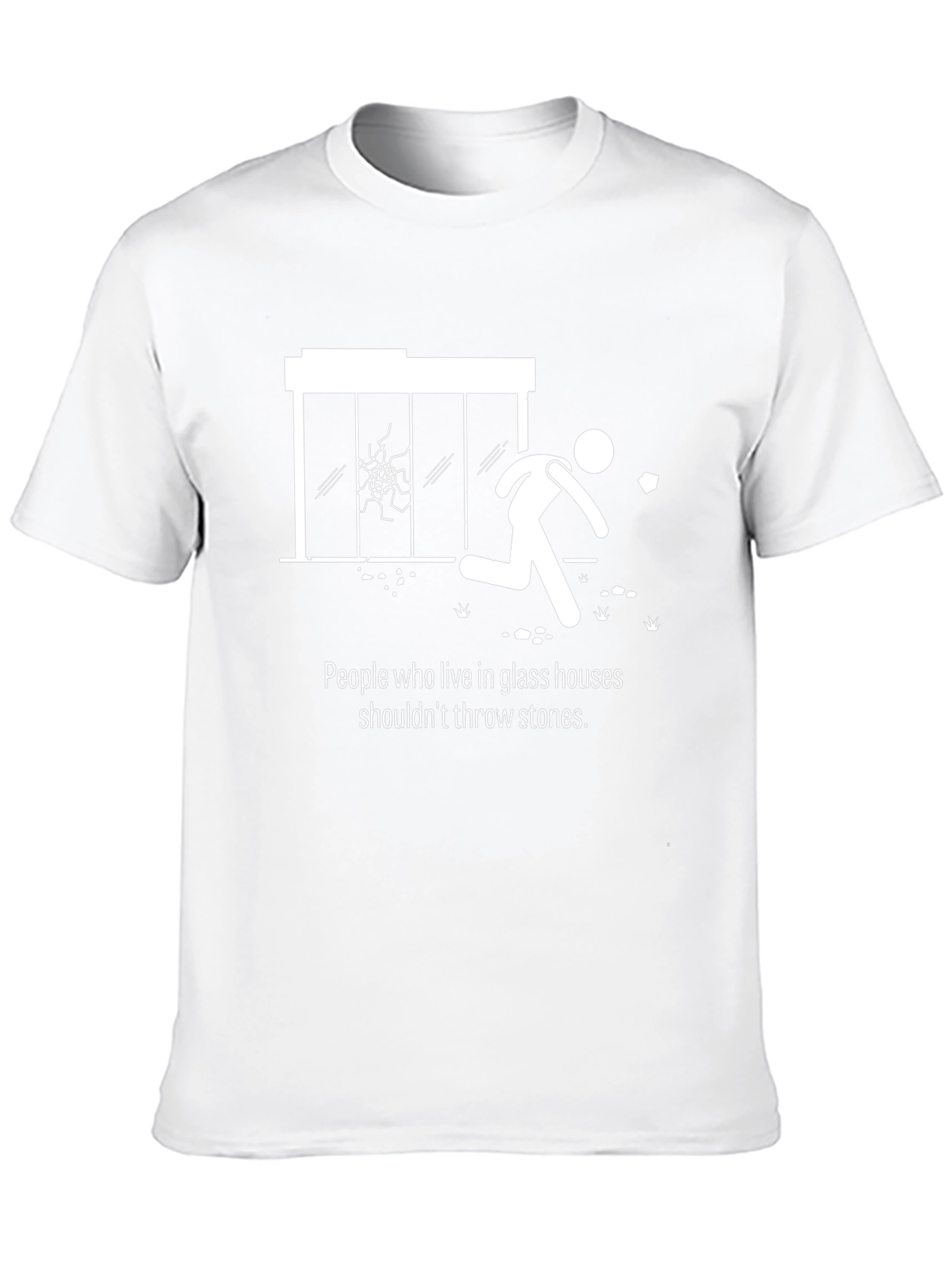 Funny Glass Houses Graphic Tee