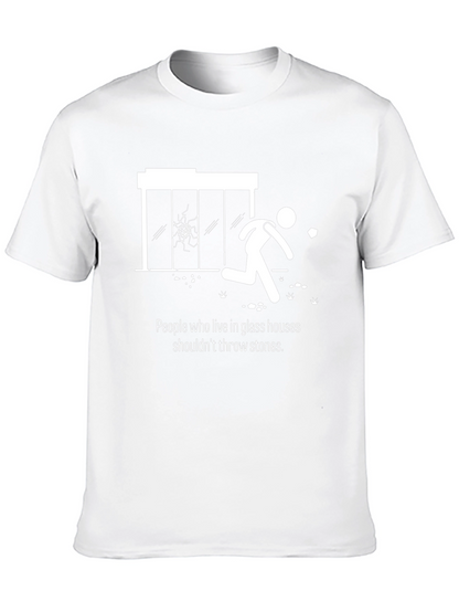Funny Glass Houses Graphic Tee