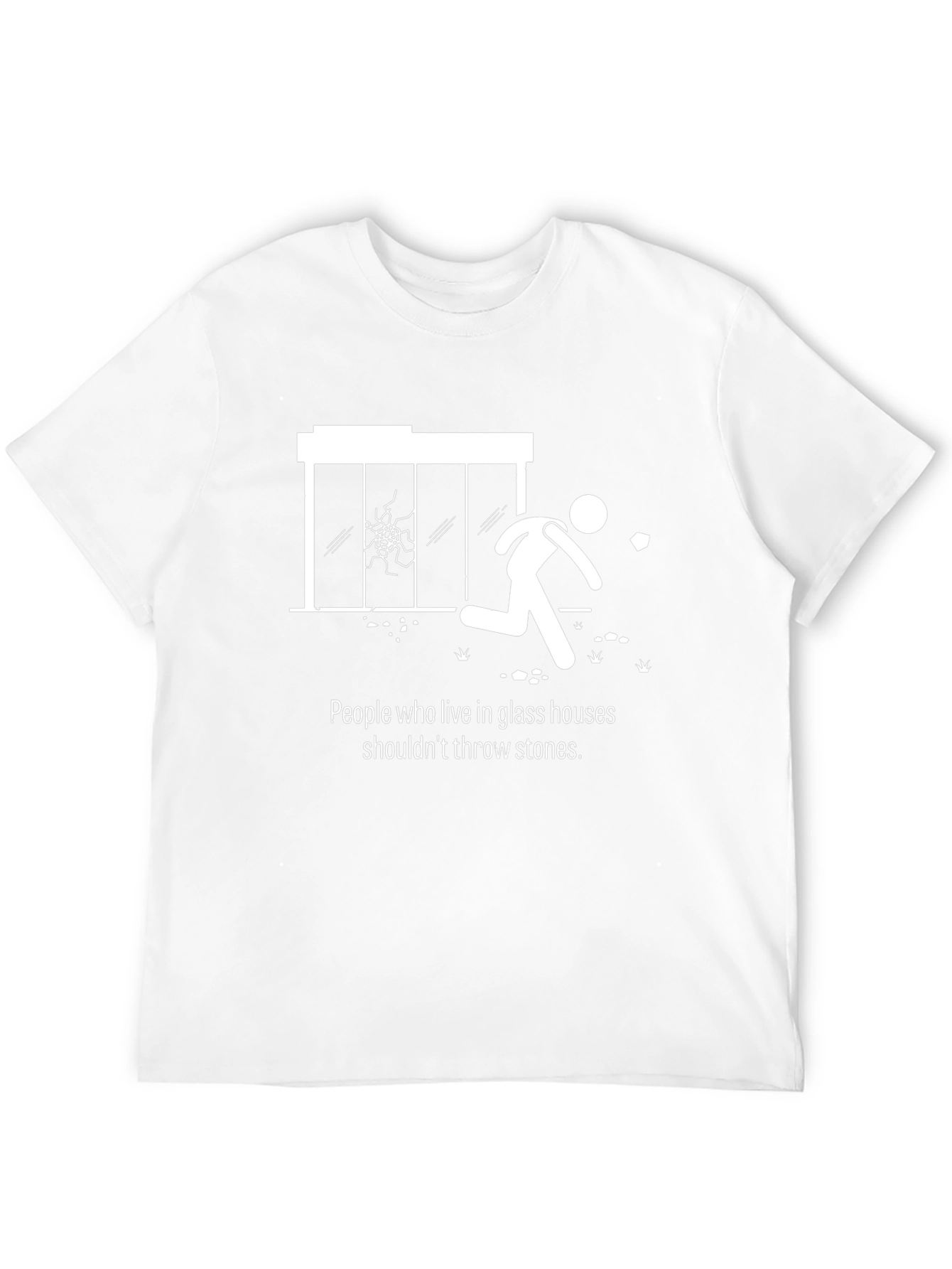 Funny Glass Houses Graphic Tee
