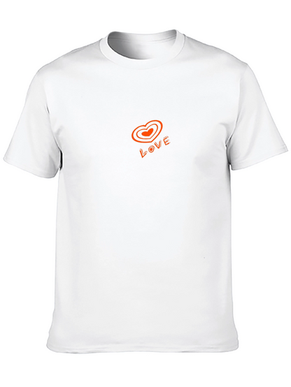 Love Graphic Print Tee - Casual Black T-Shirt