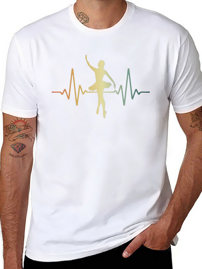 Ballet Heartbeat Graphic Tee - Dancer Shirt