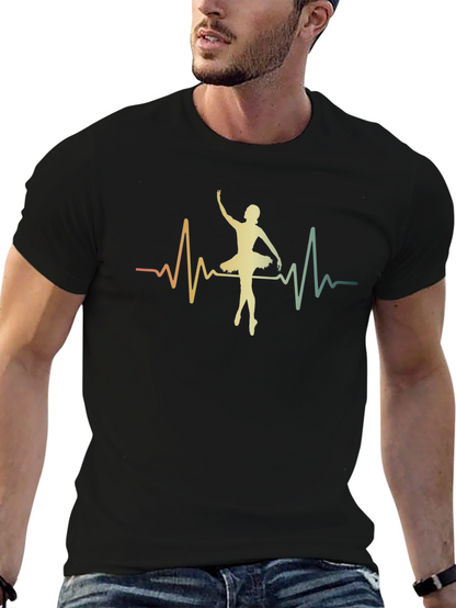 Ballet Heartbeat Graphic Tee - Dancer Shirt