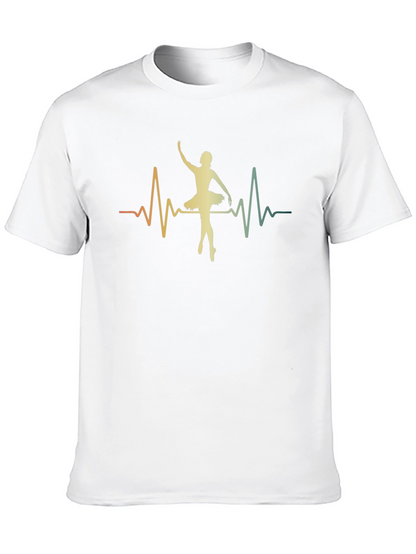 Ballet Heartbeat Graphic Tee - Dancer Shirt
