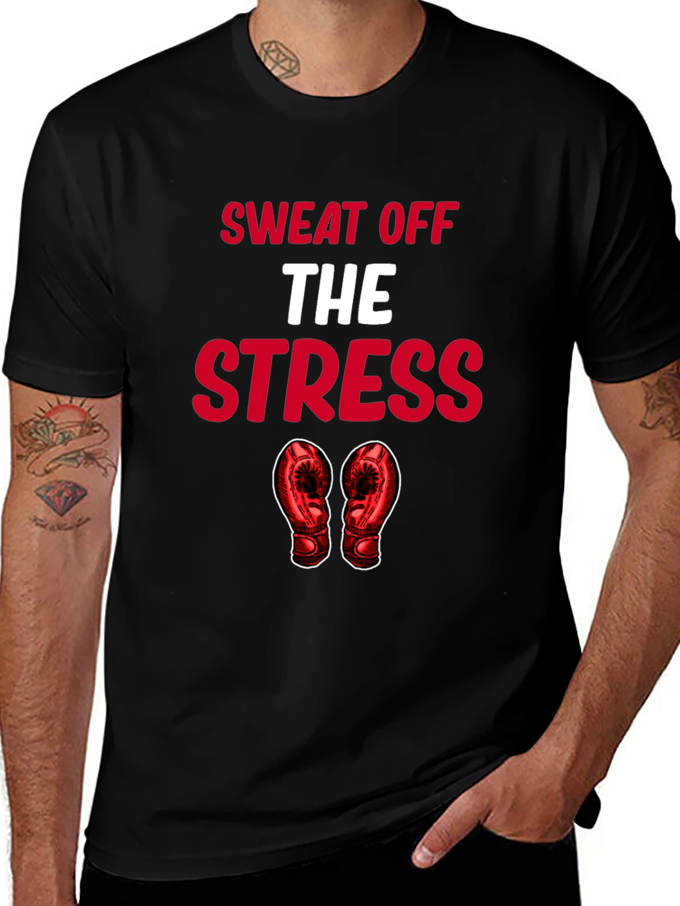Sweat Off The Stress Graphic T-Shirt