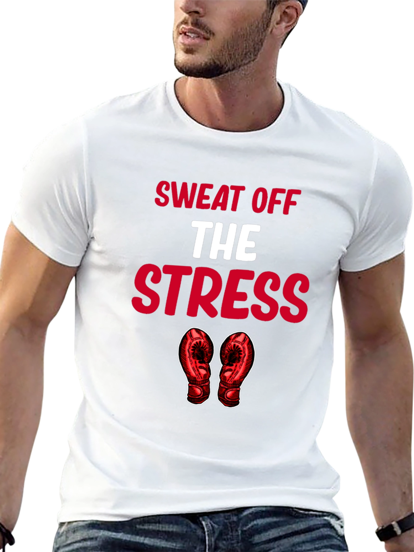 Sweat Off The Stress Graphic T-Shirt