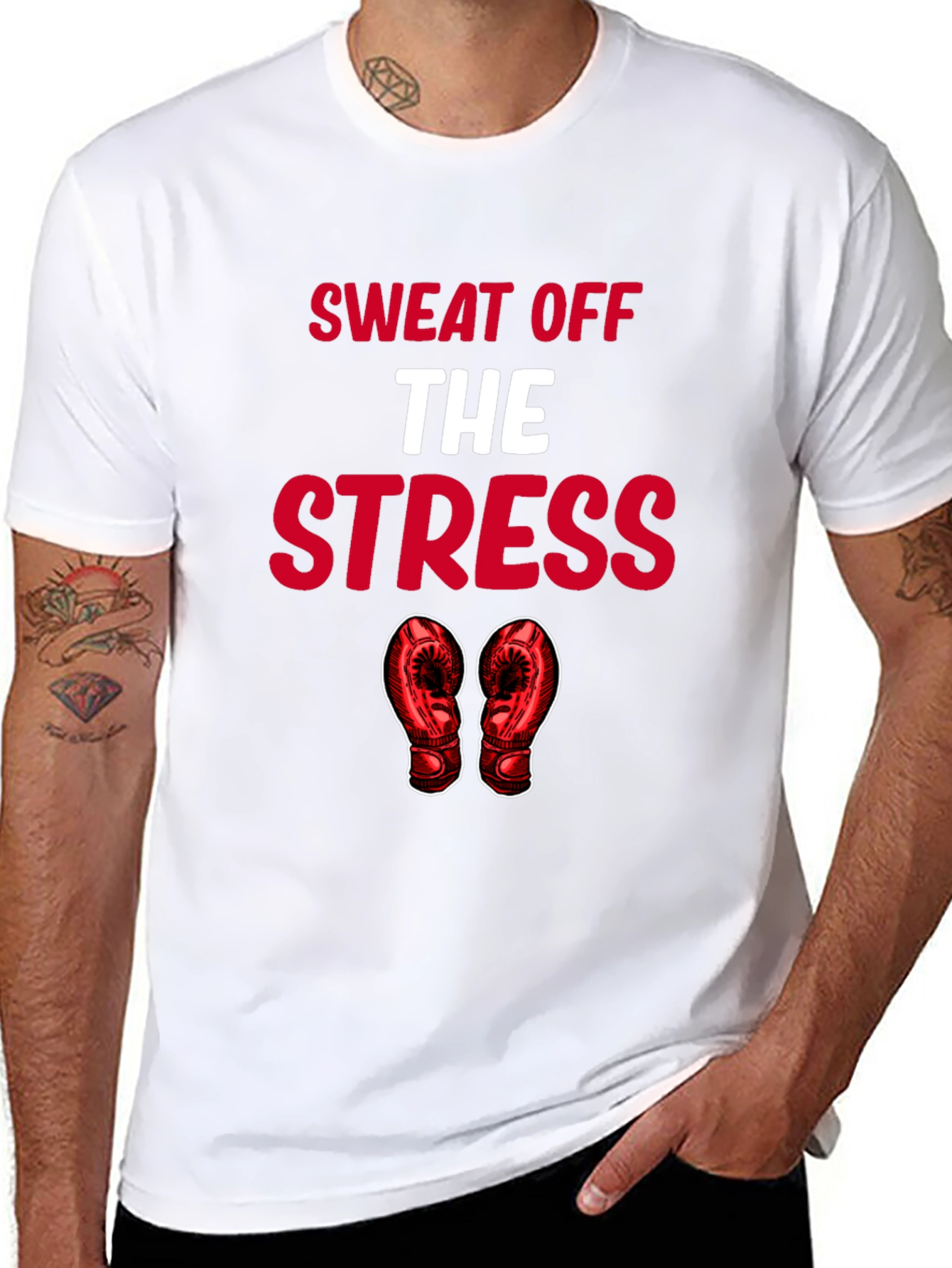 Sweat Off The Stress Graphic T-Shirt