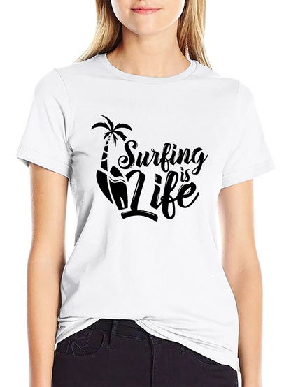 Surfing is Life Graphic T-Shirt