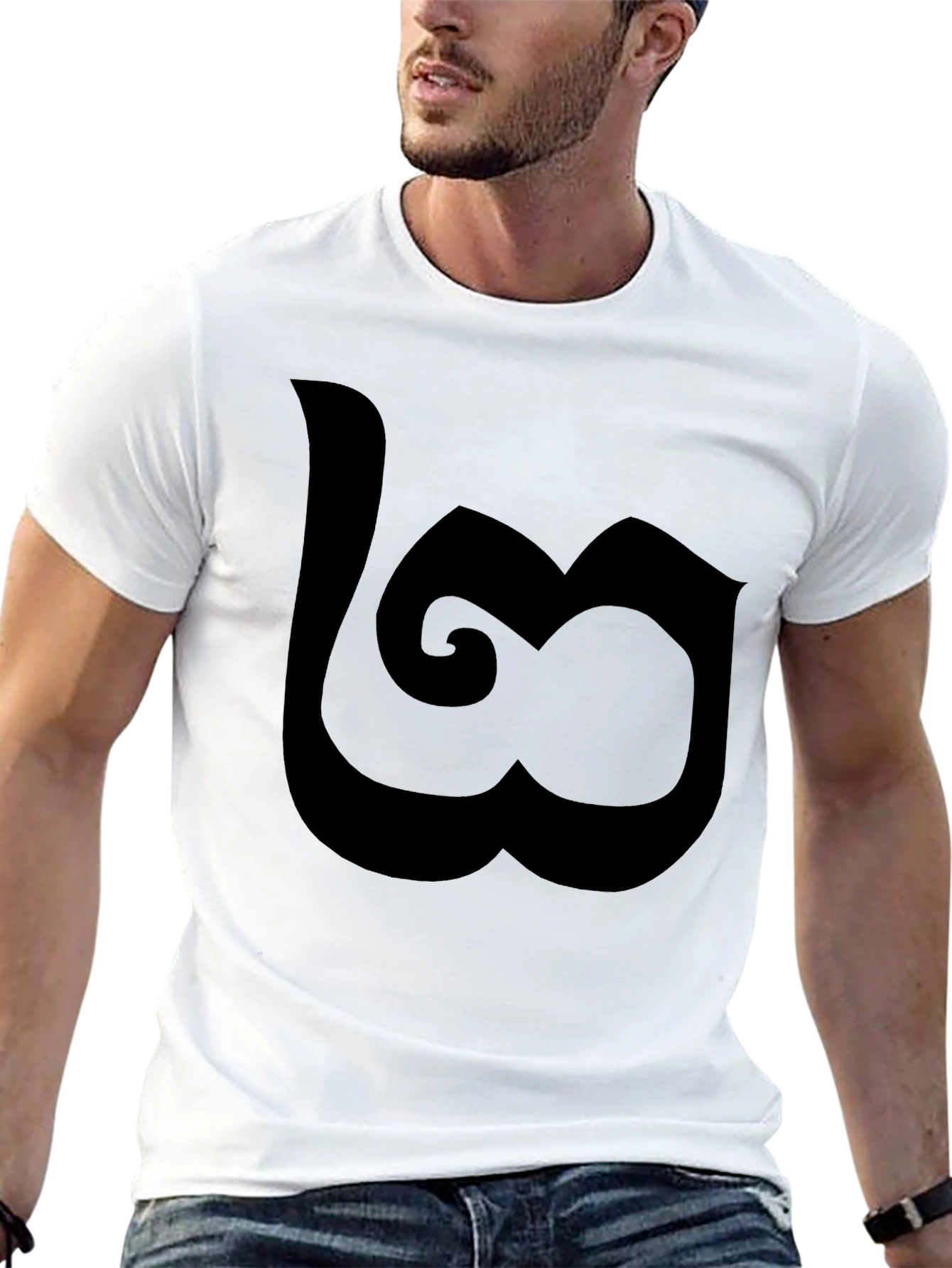 Thai Number Three T-Shirt Black Casual Cotton Tee