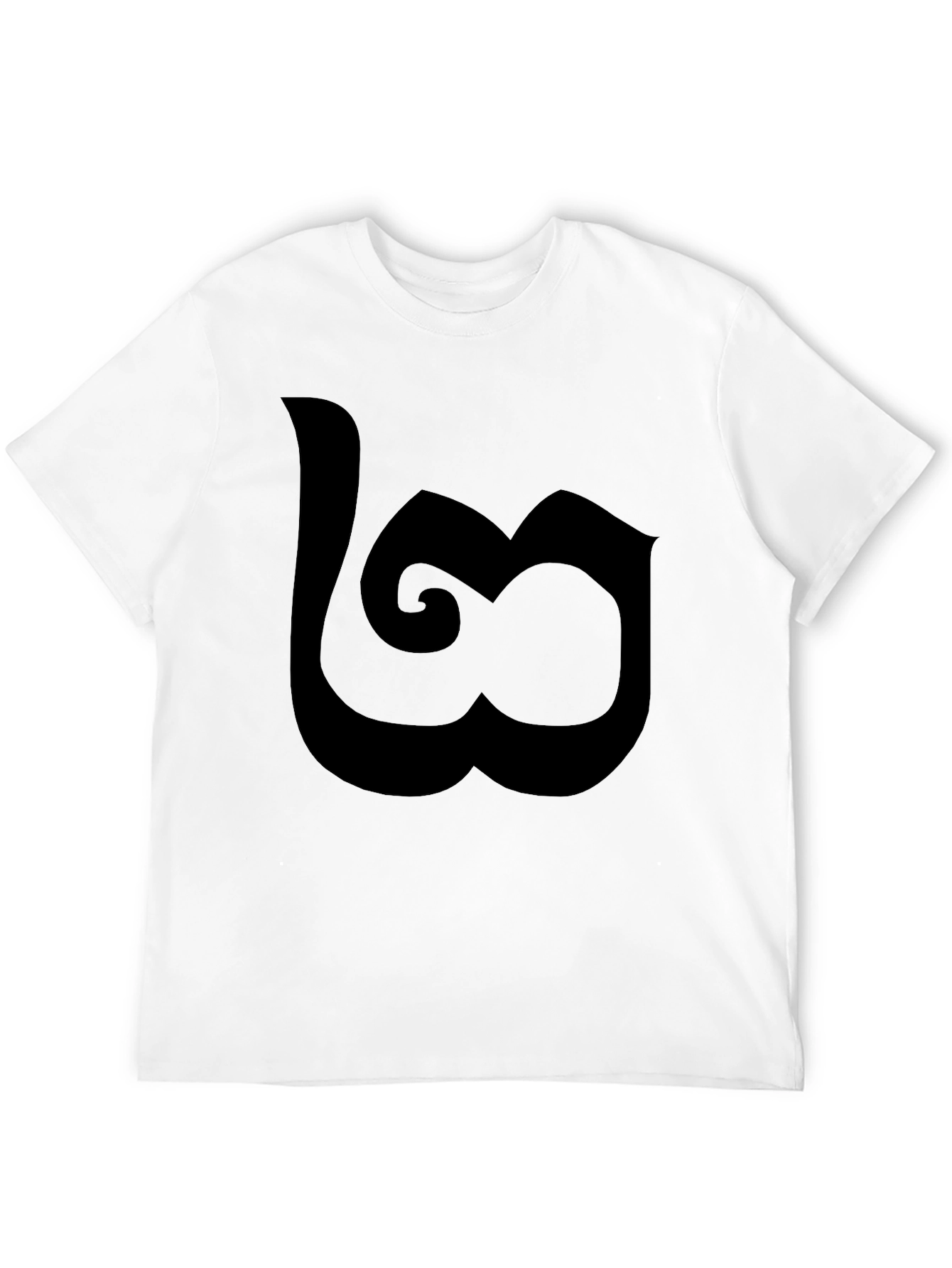 Thai Number Three T-Shirt Black Casual Cotton Tee