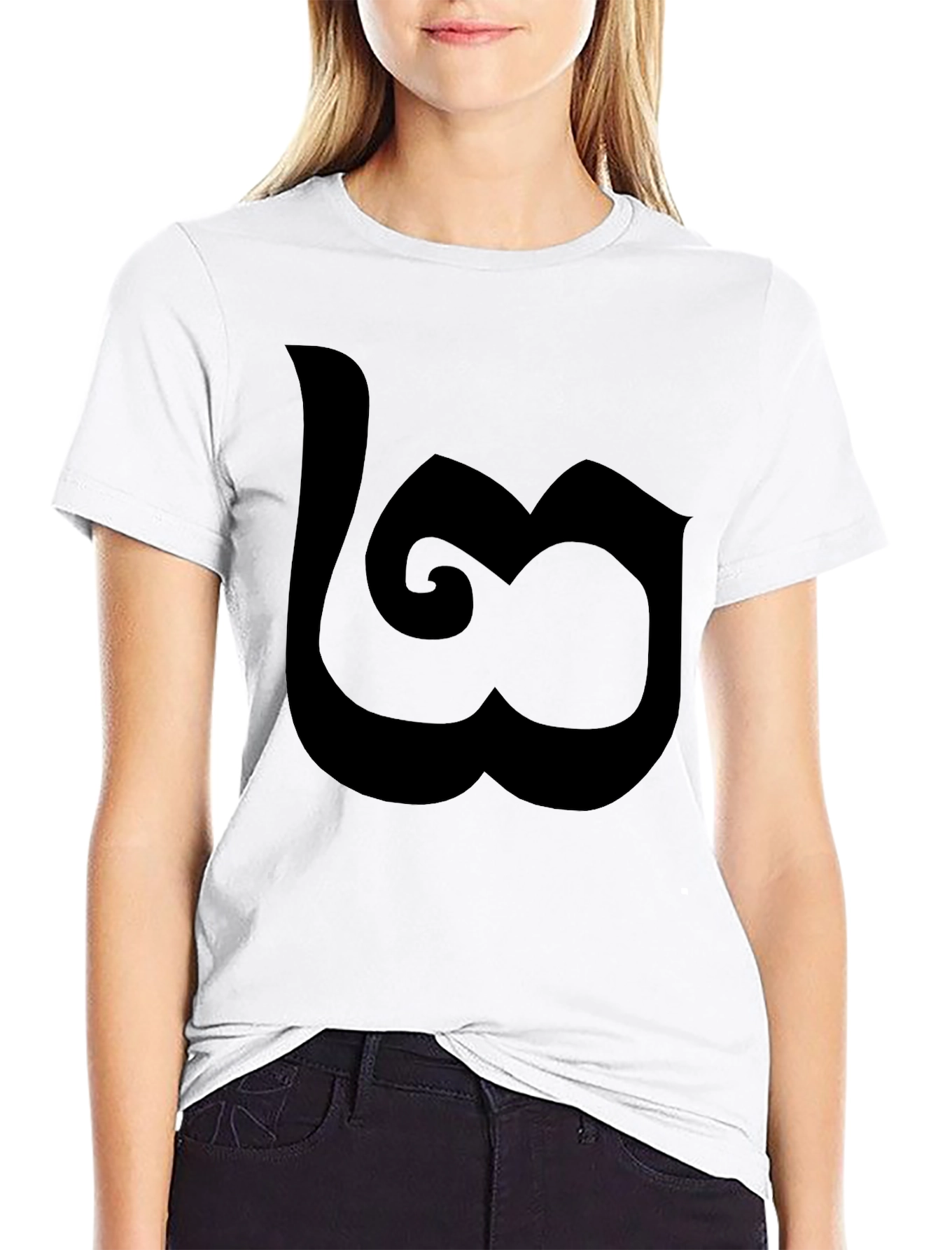 Thai Number Three T-Shirt Black Casual Cotton Tee
