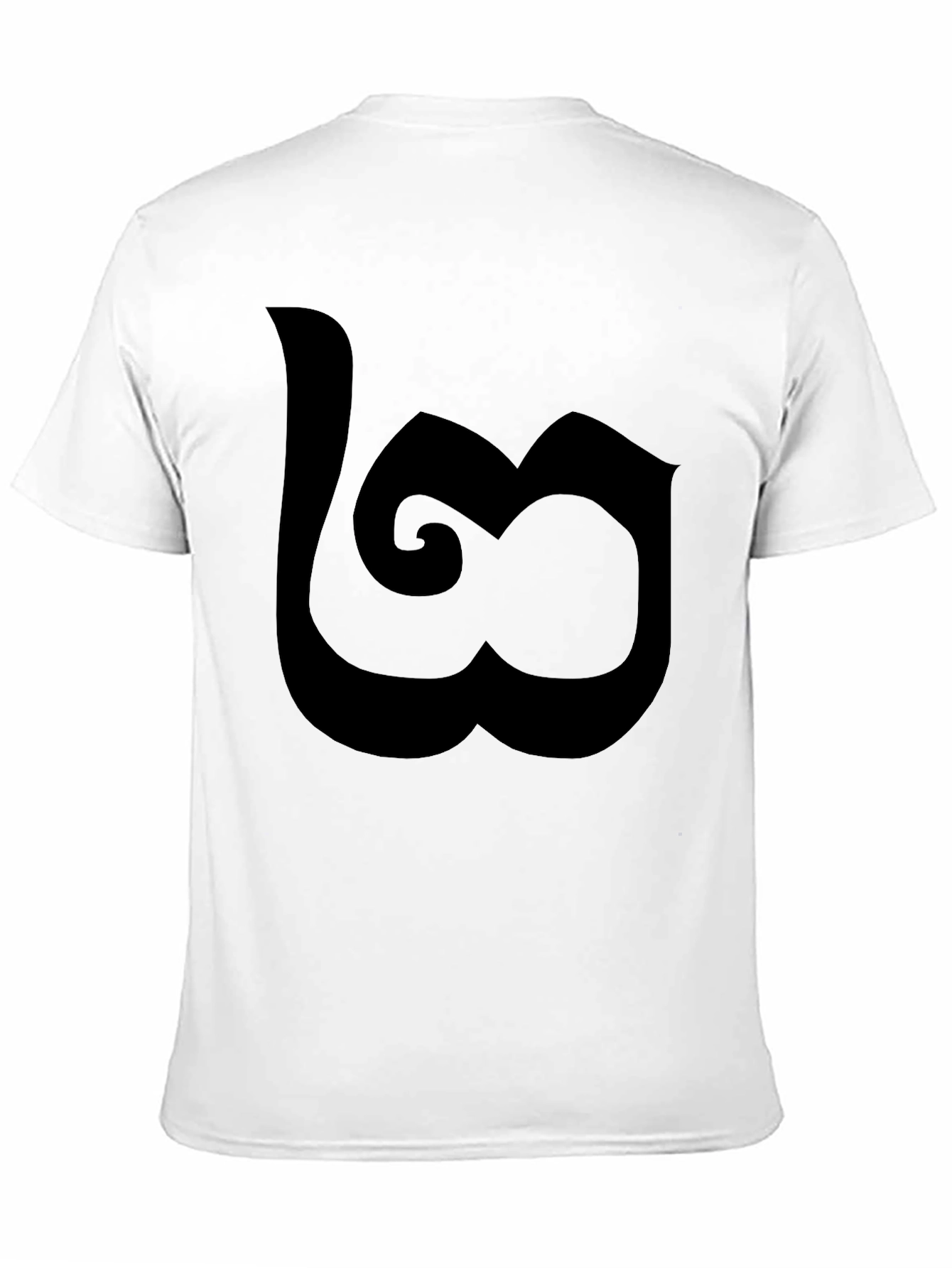 Thai Number Three T-Shirt Black Casual Cotton Tee