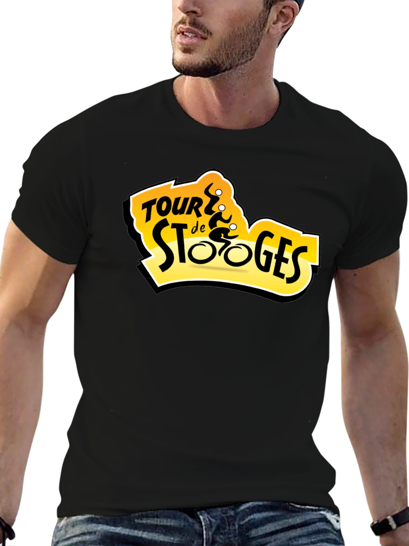 Tour de Stooges Black T-Shirt