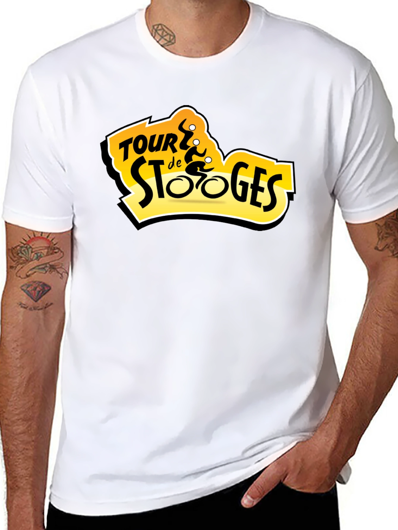 Tour de Stooges Black T-Shirt