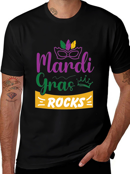 Mardi Gras Rocks T-Shirt - Celebration Tee