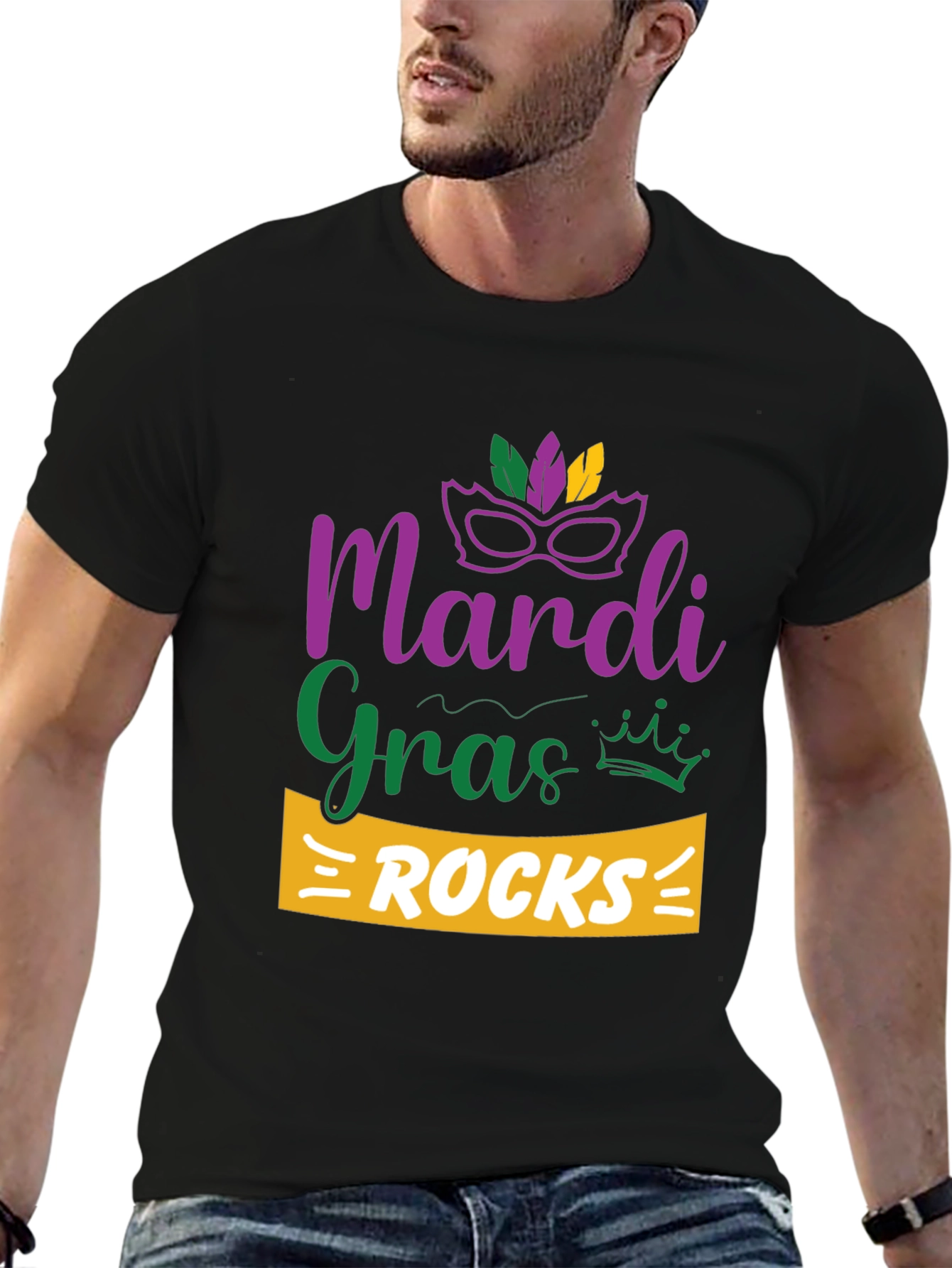Mardi Gras Rocks T-Shirt - Celebration Tee