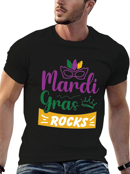 Mardi Gras Rocks T-Shirt - Celebration Tee