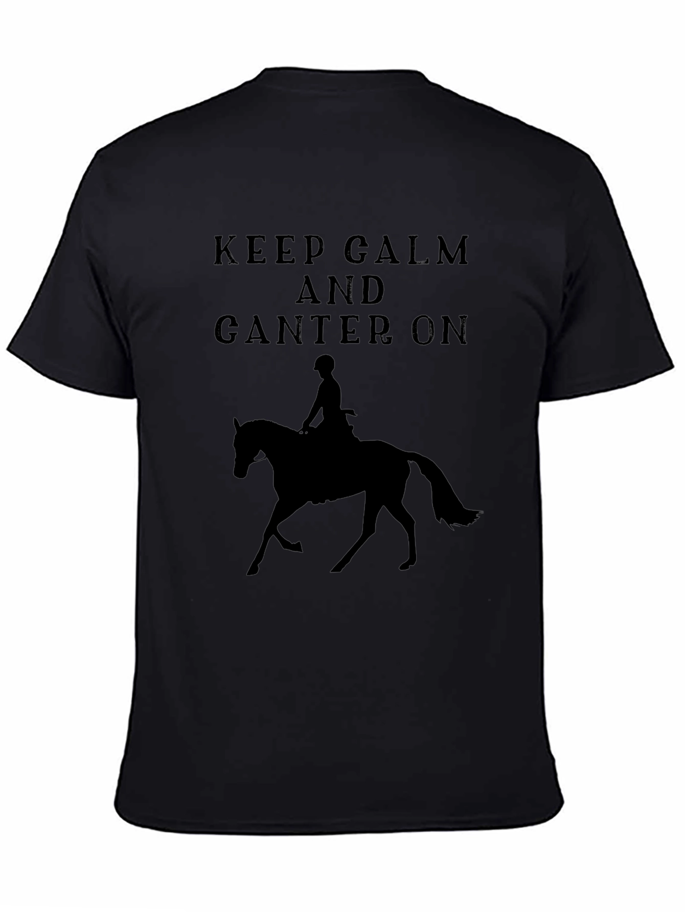Keep Calm and Canter On Horse Riding T-Shirt