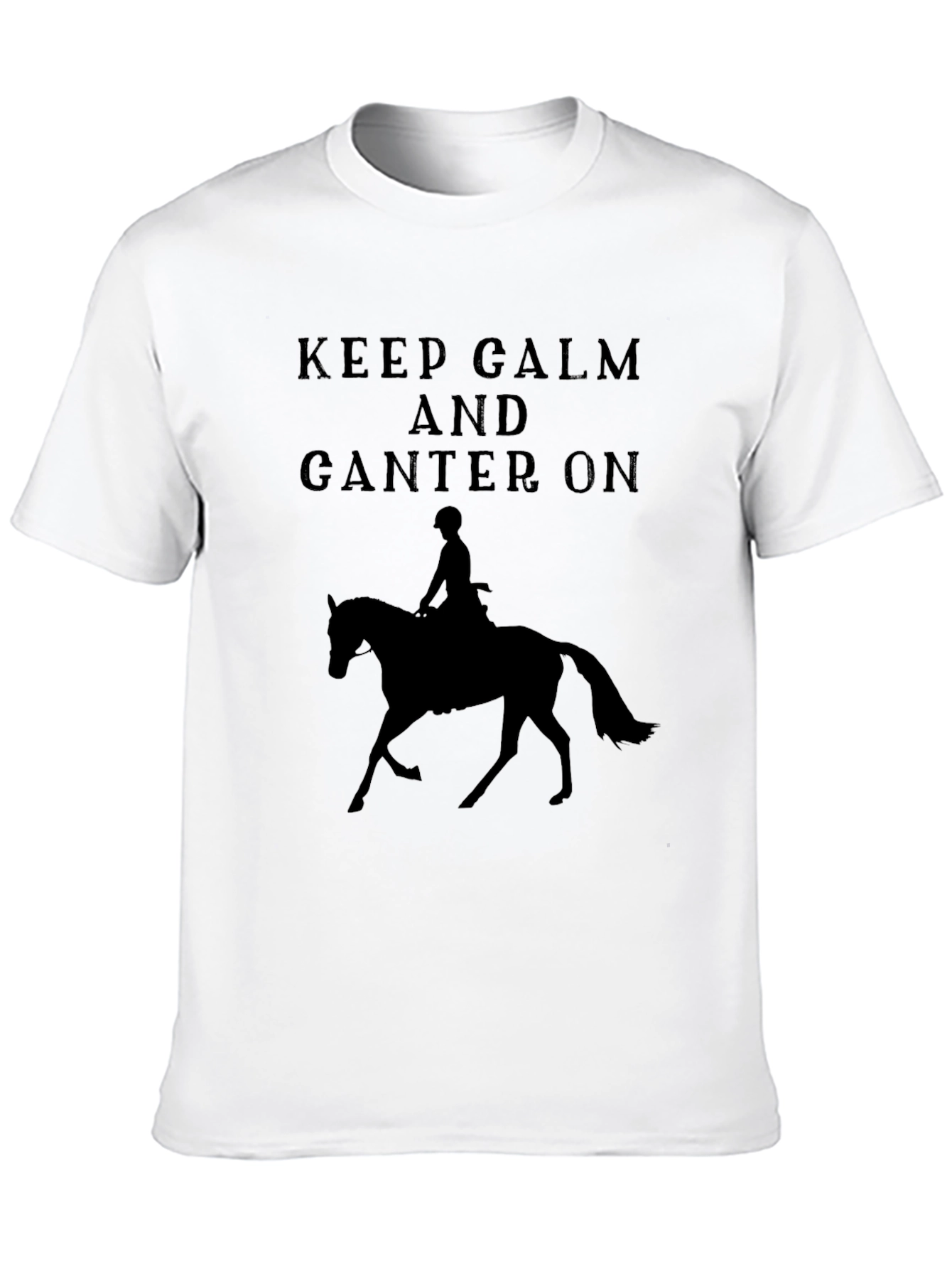 Keep Calm and Canter On Horse Riding T-Shirt