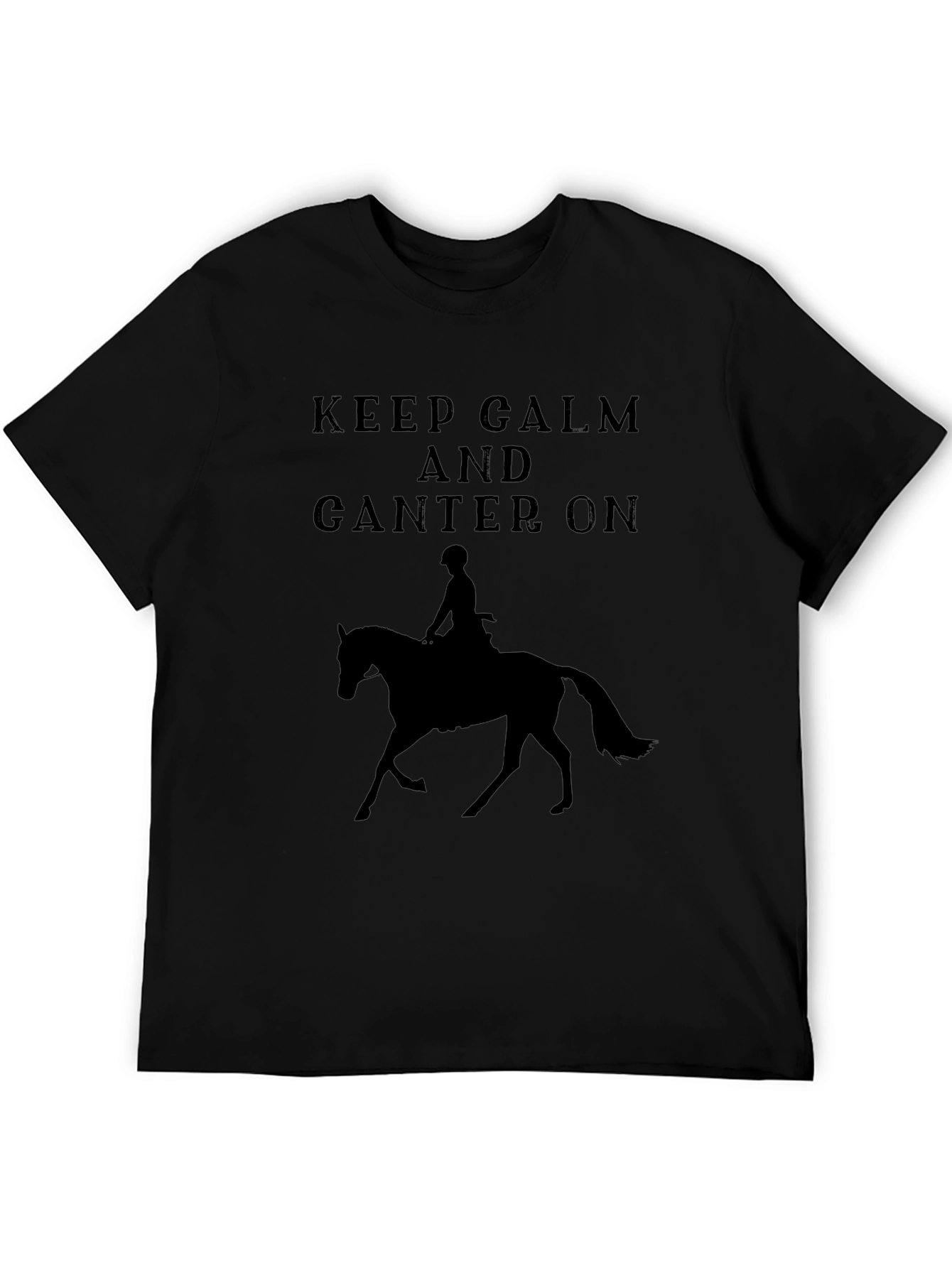 Keep Calm and Canter On Horse Riding T-Shirt