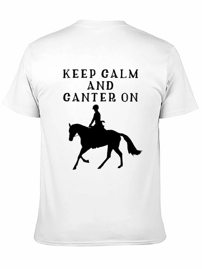 Keep Calm and Canter On Horse Riding T-Shirt